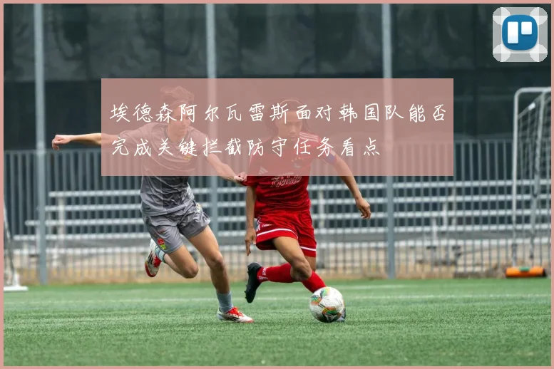 埃德森阿尔瓦雷斯面对韩国队能否完成关键拦截防守任务看点